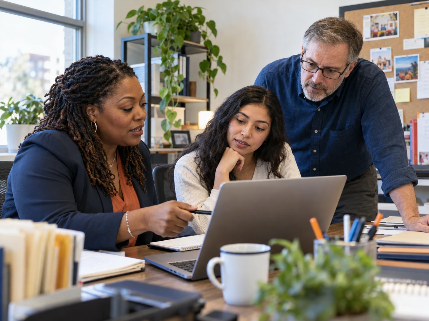 Nonprofit team reviews digital tools-2